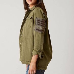 🌼 BKE • Buckle • Embellished Military Jacket • Size Medium